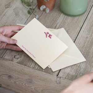 Personalisierte Liebe Vögel Hochzeit Dankesnotizen