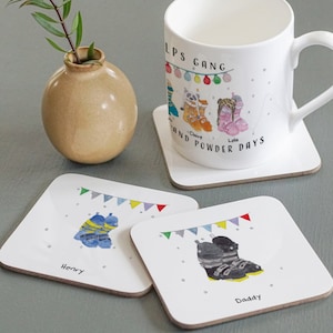 Pair of Ski Boots Coaster