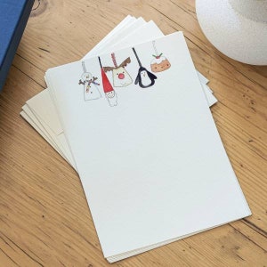 Carta da lettere natalizia per bambini, 5 pagine, Lettera a Babbo Natale, lista di Babbo Natale