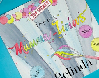 Personalised Mummalicious Mother's Day Illustrated Book