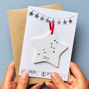 Carte anniversaire zodiaque souvenir