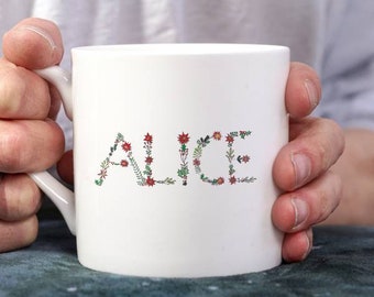 Personalised Holly Berry Mug