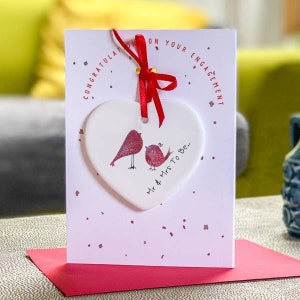 Personalised Engagement Keepsake Card