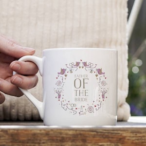Father Of The Bride Celebration Wreath Mug