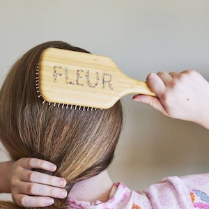 Fully Floral Paddle Hair Brush