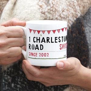 Taza de cartel de la calle