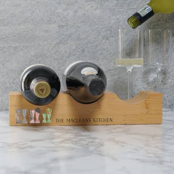 Welly Boot Bamboo Wine Rack