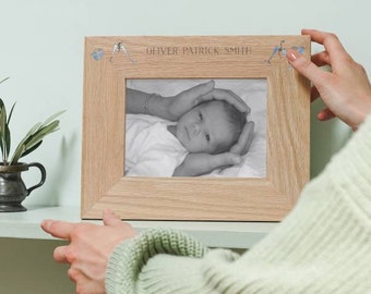 New Baby Christening Photo Frame