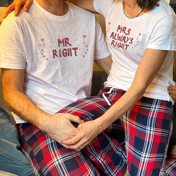 Mr Right Mrs Always Right Valentine s Pyjamas