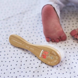 King&#39;s Coronation Crown Baby Hair Brush