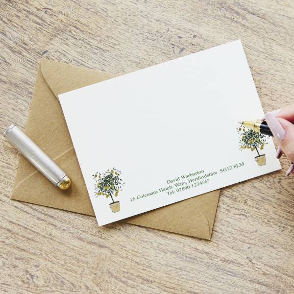 Cartes de correspondance Lemon Tree