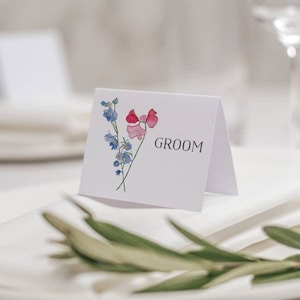 Paar's Geboorte Bloem Bruiloft Plaats Namen