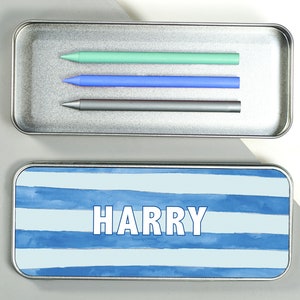 Sailor Children's Pencil Tin - Personalised Pencil Case - Reusable Pencil Tin - Pencil Case with Name On - Back to School Kids Pencil Tin