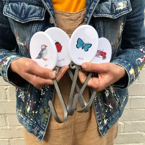 Criaturas personalizadas y personajes Ganchos de abrigo de cerámica