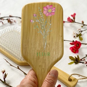 Flower Girl Paddle Hair Brush