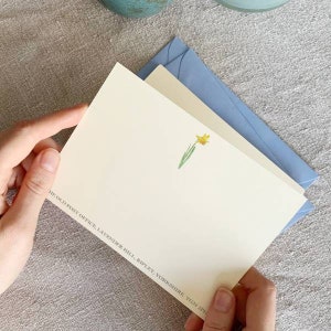 Geburtsblumen Briefkarten