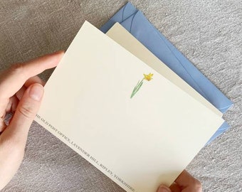 Birth Flower Correspondence Cards