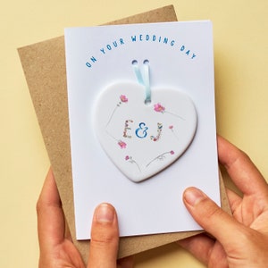 Wedding Day Birth Flower Keepsake Card