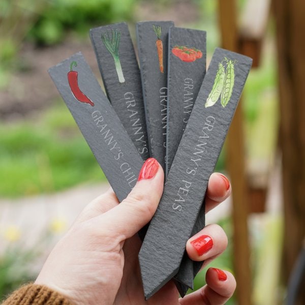 Herb and Vegetable Slate Plant Markers