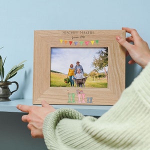Welly Boot Oak Photo Frame