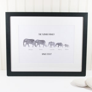 Elephant Family Print