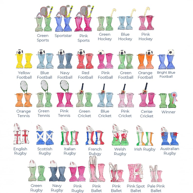 Original Welly Boot Family Print image 8