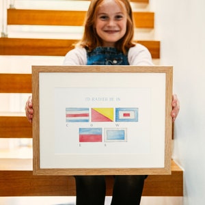 Personalised Sailing Flags Print