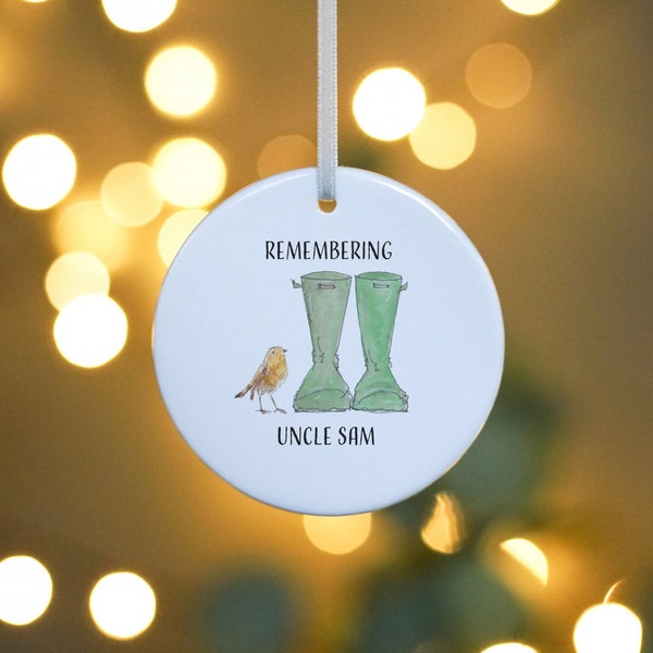 Remembering Robin Ceramic Christmas Tree Decoration