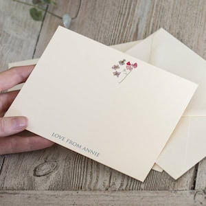 Paar Geburt Blume Hochzeit Dankesnotizen