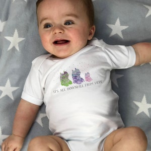 Skiing Family Baby Grow