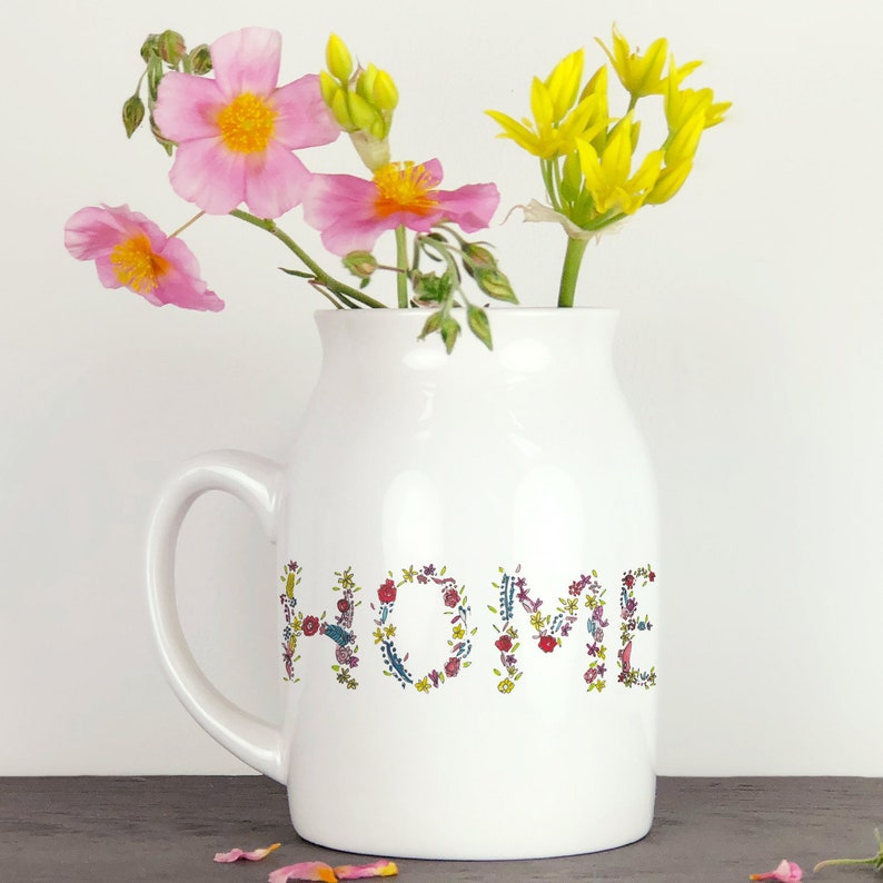 Personalised Fully Floral Vase Etsy UK