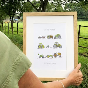 Child&#39;s Tractor Nursery Print