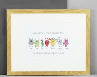 Little Monsters Family Print