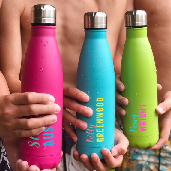 NEON Personalised UV Hot/cold Thermal Water Bottle 