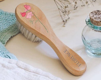 Birth Flower Baby Hair Brush