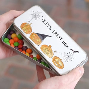 Personalised Halloween Treat Tin