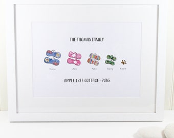 Flip Flop Family Print