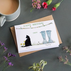 Carte personnalisée Cat Mum