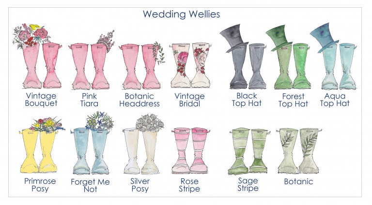 Wedding welly hotsell boots