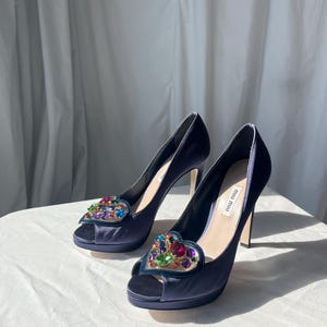 Miu Miu Crystal Heel - Etsy