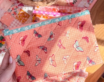 Daydream Wings Handmade Zipper Pouch | Makeup Bag | Pencil Case | Travel Pouch | Small Organizer