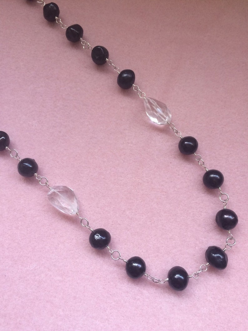 Black and ivory crystal