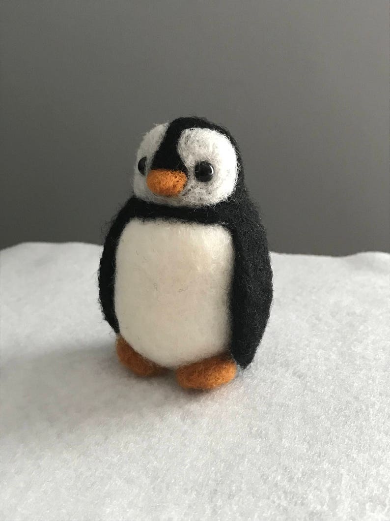 Needle Felted Penguin Sculpture Hanging Decorations image 8