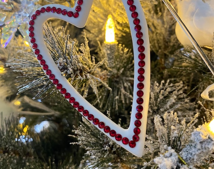 Heart Hanging Decoration, Crystal Decoration, Heart Decor, Heart Design, Heart Gifts, Christmas Decoration, Luxury Gifts, Gifts For her