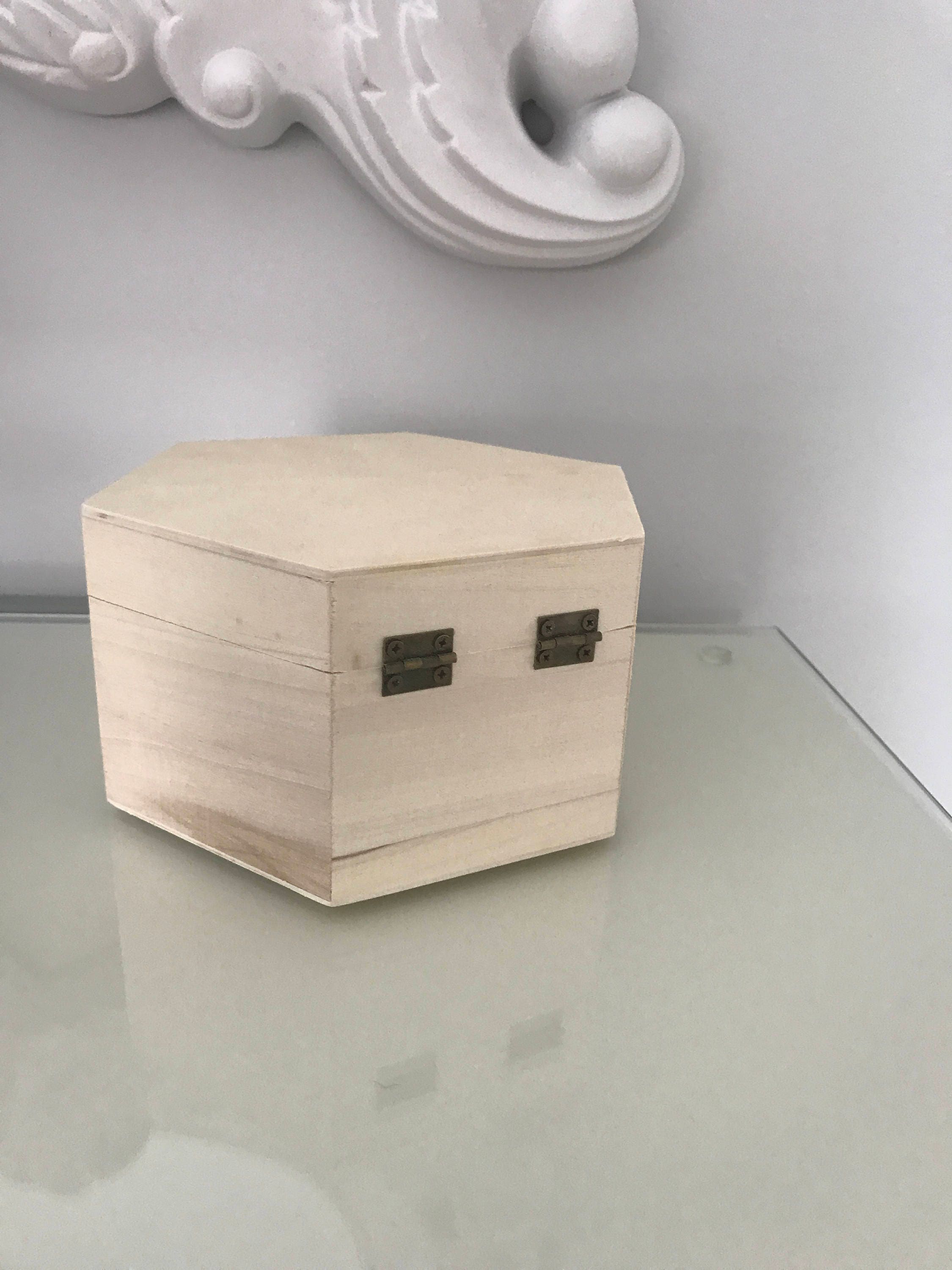 Ready To Decorate Wooden Hexagon Shaped Boxes For Crafts