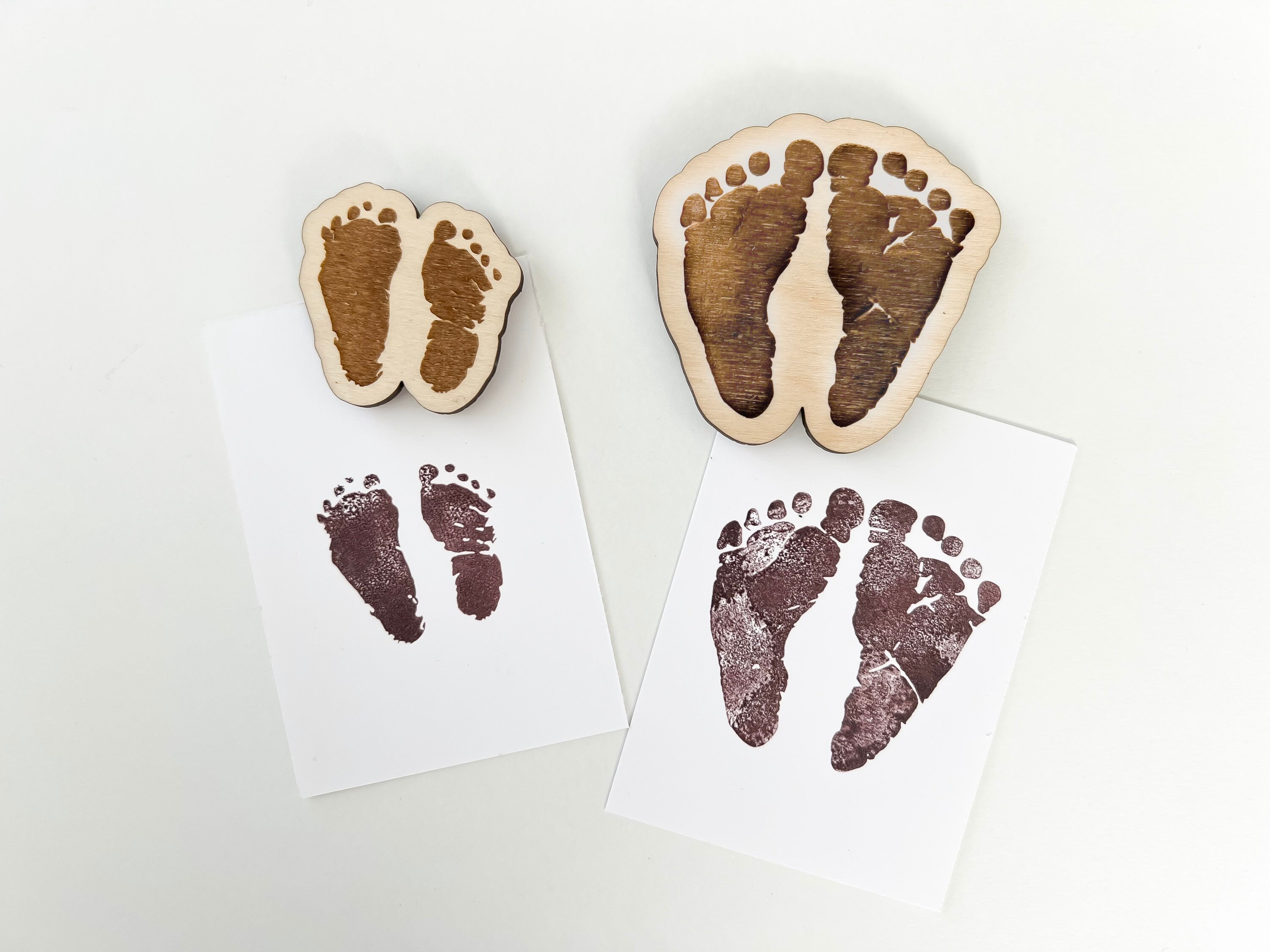 Custom Footprint Stamp Baby's Actual Footprint or Etsy