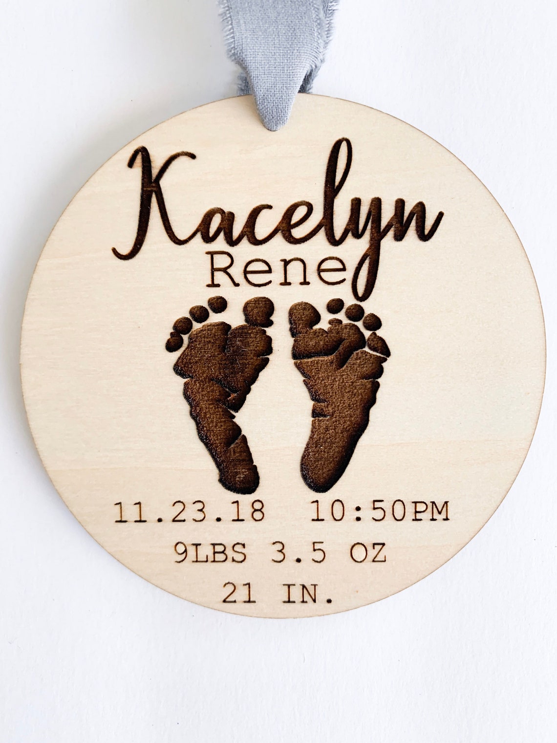 Additional Copies of Actual Personalized Footprint Keepsake Etsy