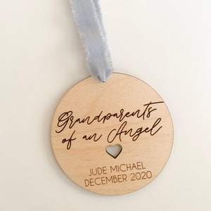 Baby Memorial Ornament for Grandparents | Infant loss, stillbirth, stillborn, miscarriage