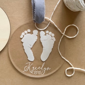 Footprint Keepsake Ornament | Acrylic