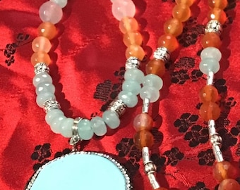 Turquoise protection amulet